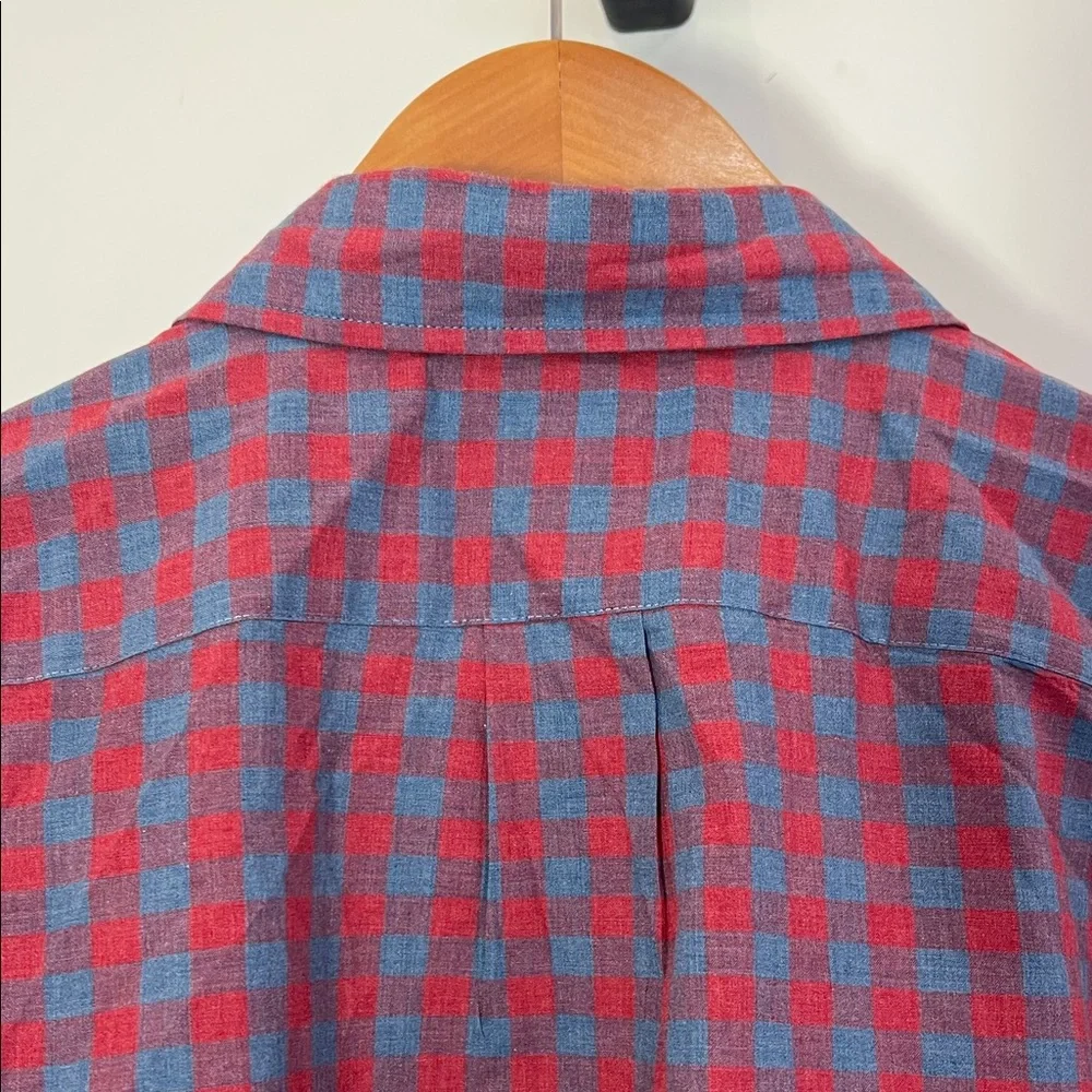 J. Crew Red and Blue Checkered Men's Shirt 100% cotton